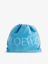 Brand New Loewe Drawstring Medium Cotton Pouch Beach Bag