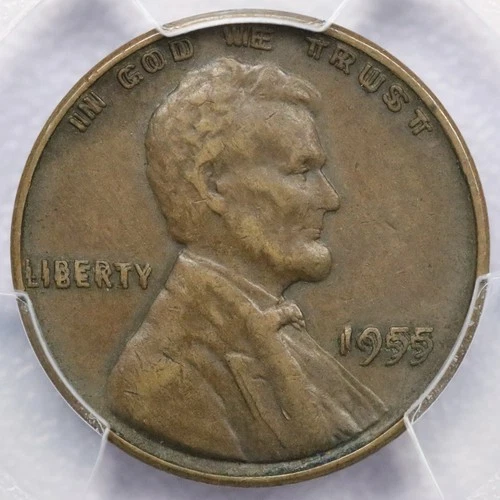 1955 1c Double Die Lincoln Cent - PCGS XF 45