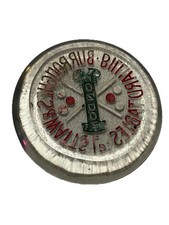 Antique Vtg Burroughes & Watts Billiard Tables Glass Paperweight, London