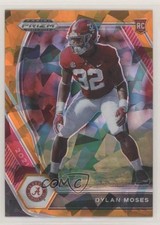 2021 Panini Prizm Draft Picks Orange Ice Prizm Dylan Moses #140 0c2