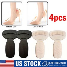 4pcs Heel Grip Pads Anti-Slip Shoe Inserts for Comfort Blister Prevention