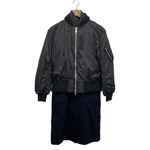 Auth sacai luck Cappotto da donna nero blu scuro