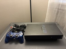 Sony PlayStation 2 (SCPH-30001) Fat Console Bundle Ocean Blue Controller Tested