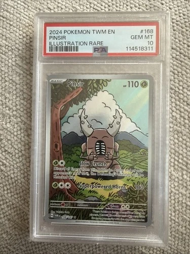 Pinsir Holo Ultra Rare Twilight Masquerade 168/167 PSA 10