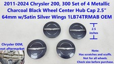 2011 -24 Chrysler 200 300 Wheel Center Hub Cap Set Of 4 Charcoal 2.5 1lb74trmab 2011 -24 Chrysler 200 300 Wheel Center Hub Cap Set Of 4 Charcoal 2.5 1lb74trmab
