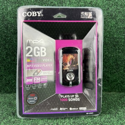 COBY MP4 2GB Video Player FM Tuner 2  MP3 Video Player NEW In Package