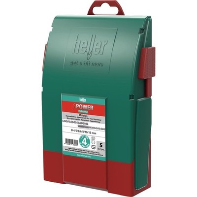 Hammer Drill Set 4Power 7pc SDS-Plus Ku. Box Heller Hammer Drill Set 