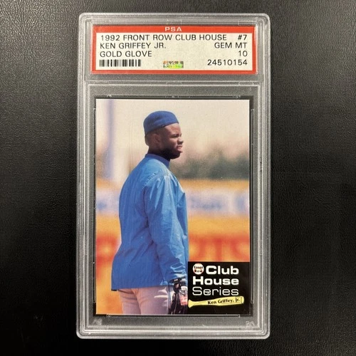 1992 Front Row Club House Ken Griffey Jr Gold Glove #7 PSA 10 Gem Mint