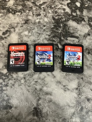 Lot Xenoblade Chronicles (Definitive Edition, 2, & 3)- Nintendo Switch TESTED