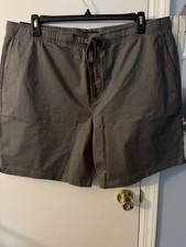 NEW Men s Banana Republic Pull On Shorts Relaxed Fit Cotton/Spandex Gray Sz XXL