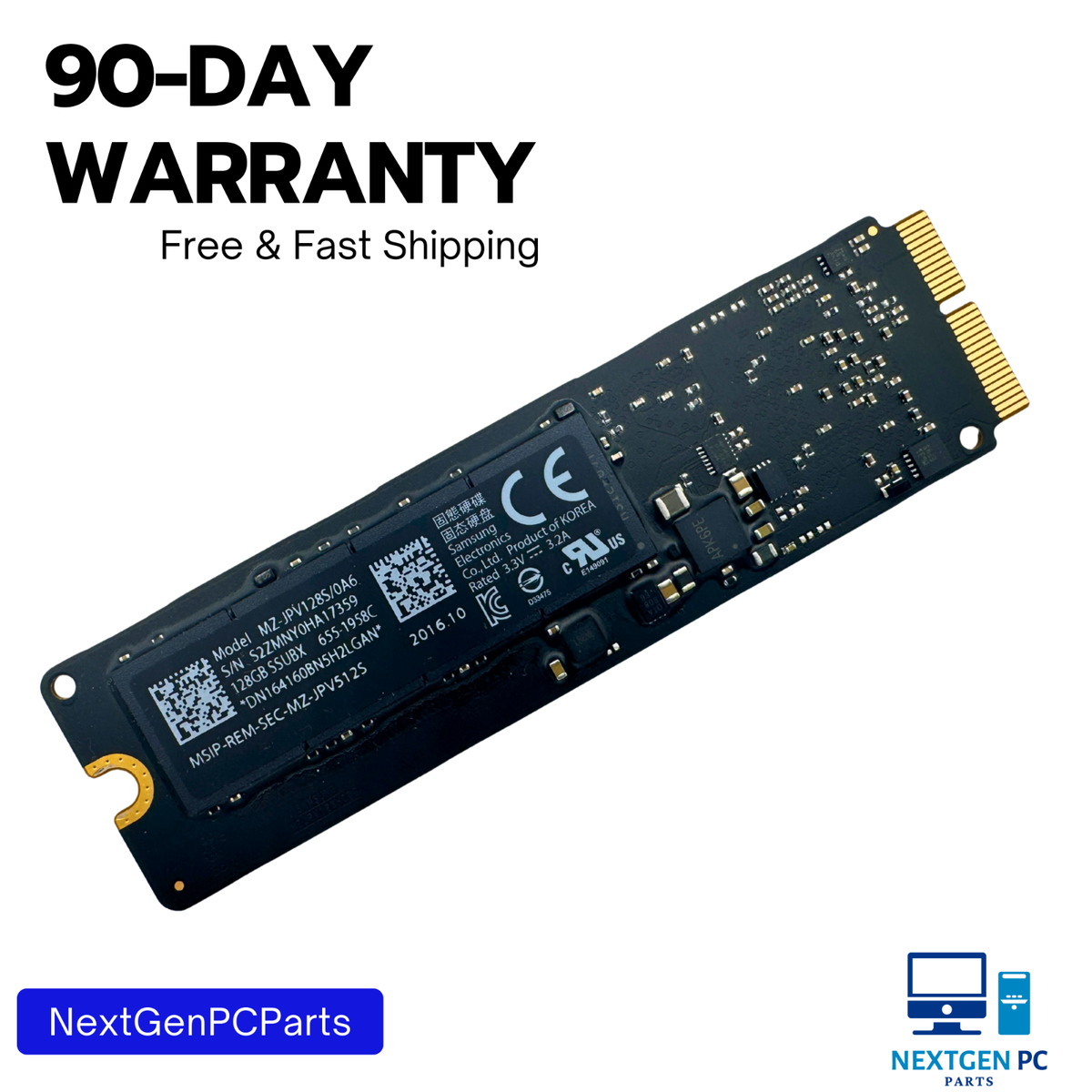 Apple Samsung 128GB PCIe SSD MZ-JPV128S/0A6 655-1958C OEM | eBay