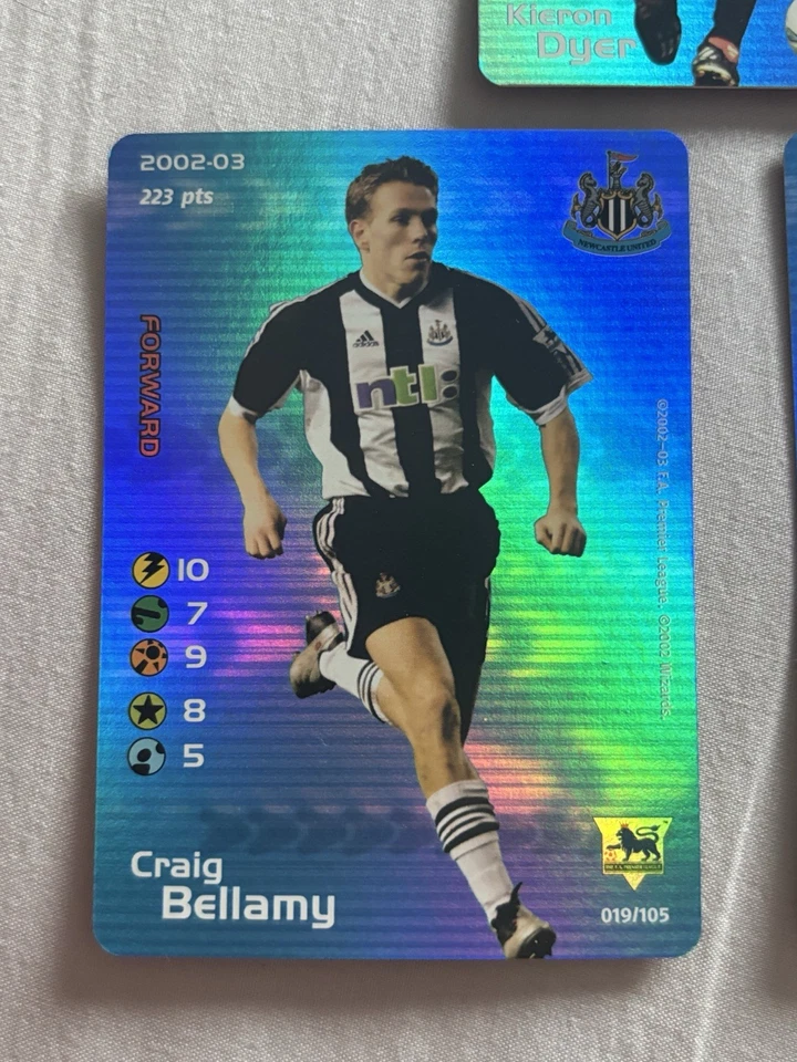 WOTC Football Champions 2002-2003 Foil Subbuteo. Shearer. Bellamy. Dyer  - Image 2 of 4