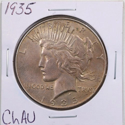 1935 $1 Peace Silver Dollar in Choice AU Condition #5624