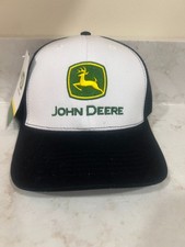 John Deere Green/Black Mesh Hat Adjustable SnapBack One Size New w/ Tags