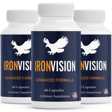 Iron Vision for Eyes - Eye Supplement, IronVision Premium Vision Blend - 3 Pack