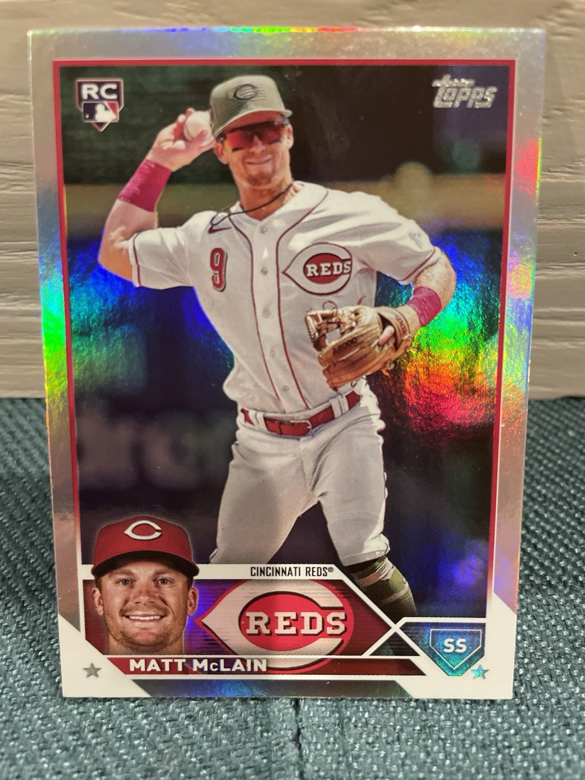 2023 Topps Update #US199 Matt McLain Rainbow Foil