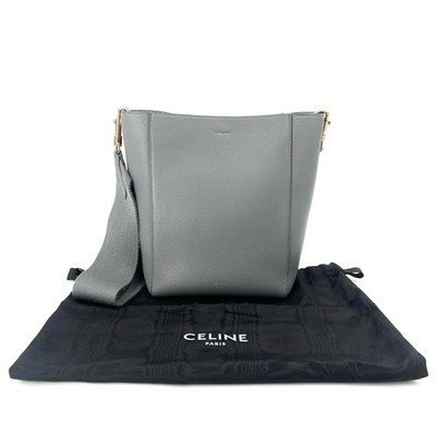 Celine Sangle Seau Small Bucket Bag Leather Crossbody Bag Shoulder Bag Authentic
