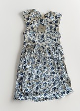 ASOS smock woman’s dress in blue floral SZ 4 NEW WITH TAG