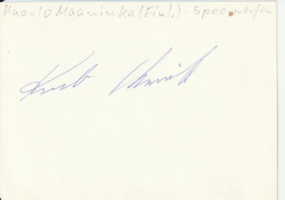 Kaarlo Maaninka (FIN)  - SILVER  BRONZE Olympics 1980