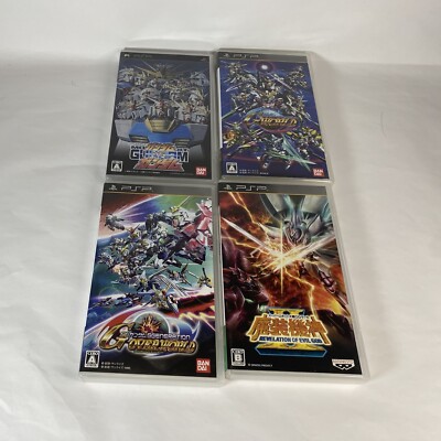 Lot4 PSP Gundam VS & SD Gundam G.World, Over World & Super Robot Taisen OG Saga.
