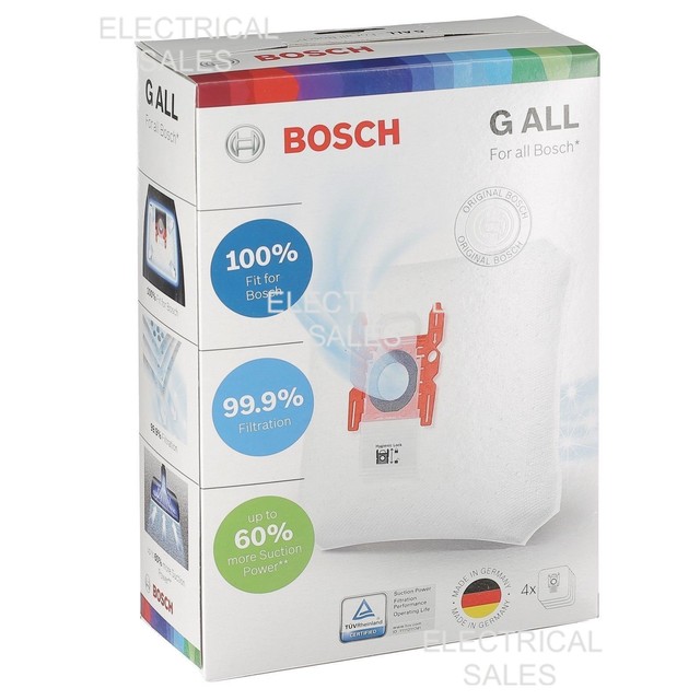 Bosch 00576863 Bag Vacuum Cleaner Type G All Bbz41fgall 00463511