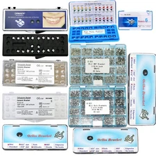 US Dental Ortho Braces Metal/Ceramic Roth/MBT Brackets 018/022 Slot Hooks 345/3