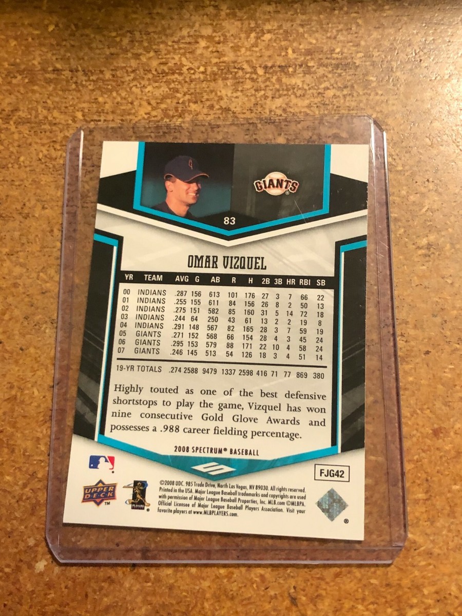 2008 Upper Deck Spectrum Baseball # 83 Omar Vizquel | eBay