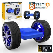 Hurtle HURWHEL2 Magnetic Wheels Set Compatible with Other Magnet Toys 2 pcs. 