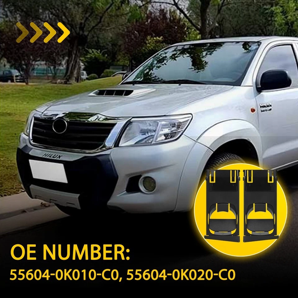 2X Dash Drink Cup Holder For Toyota Hilux Vigo SR KUN26 KUN16R GGN15R 2004-2015 - image 4 of 4