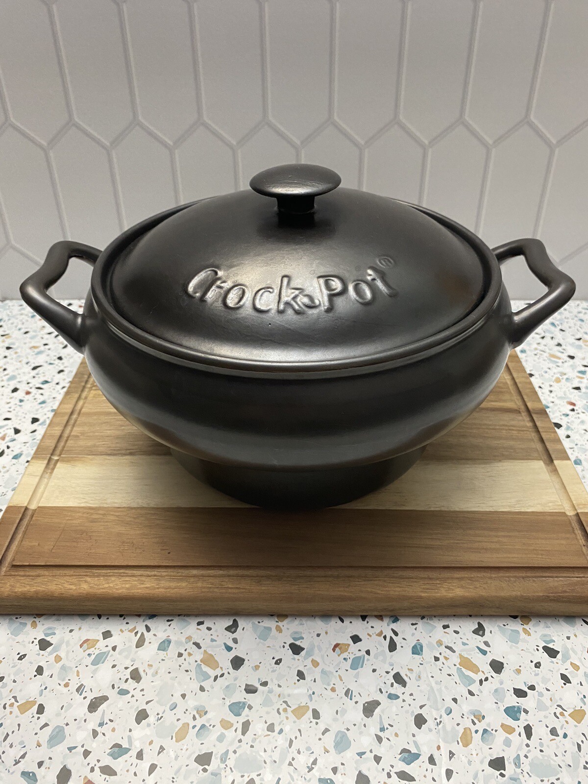 VersaWare Crock Pot Slow Cooker Stoneware & Stainless Steel SC7500 POT