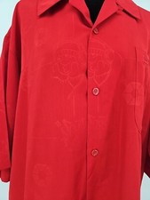 Vintage Y2K SouthPole Fubu Fat Albert Camp Button Up Shirt Mens XL Red AOP