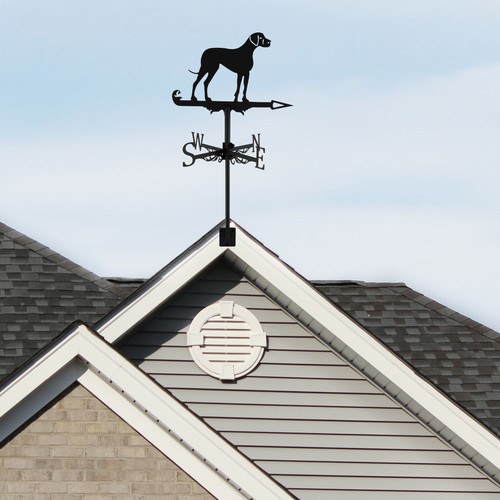 Dog Weather Vane Metal Animal Weathervanes Decor Creative Vintage