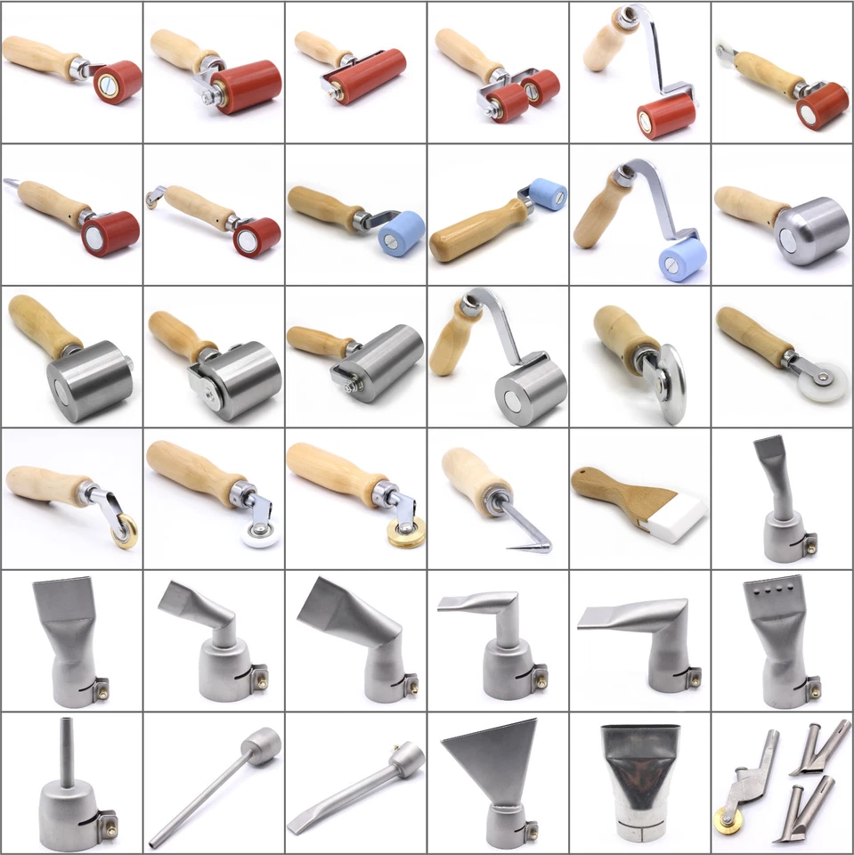 HOBBYPOWER24 Rullo di pressione in silicone ugello per pistola ad aria calda Leister pellicola tetto EPDM