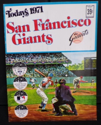 1971 Dell San Francisco Giants NM-MINT complete book w 24 stamps - Mays Perry +