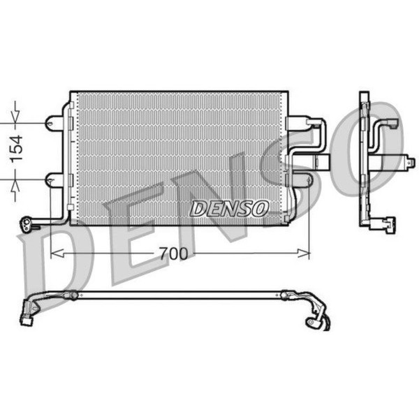 Denso Kondensator Klimaanlage KlimaküHler FüR VW Golf IV 1J1 Audi A3 8L1-image