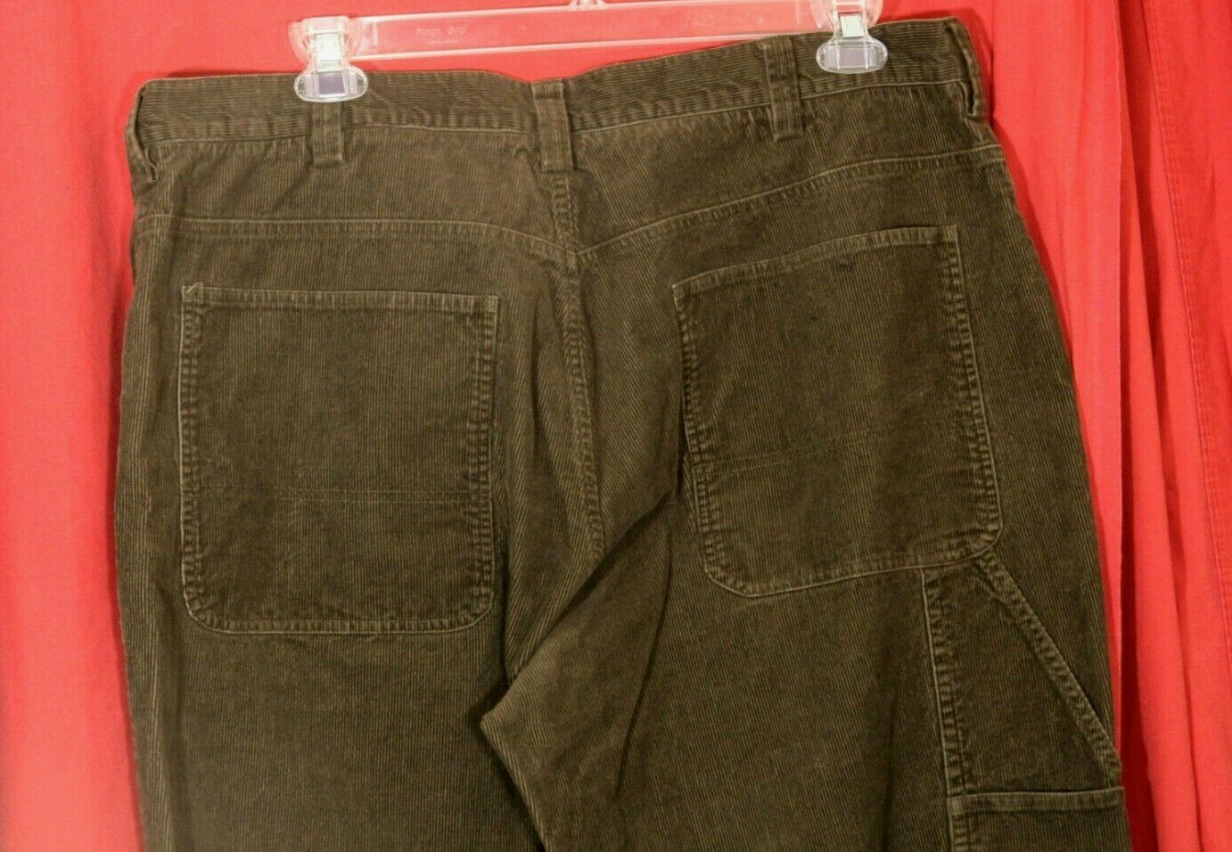 Roundtree & Yorke Varsity Men's Brown Corduroy Painters Pants 42 x 29