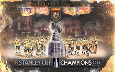 2022 ~ 2023 Vegas Golden Knights Stanley Cup Champions Poster With The Cup 8x10