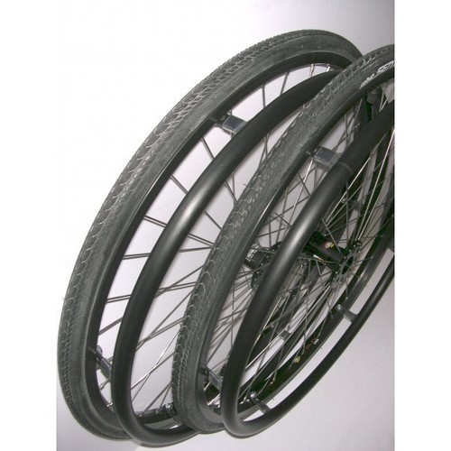 1PR NEW 25 559 SUN 36 SPOKED WHEELCHAIR WHEEL VINYL PLASTISOL HANDRIM