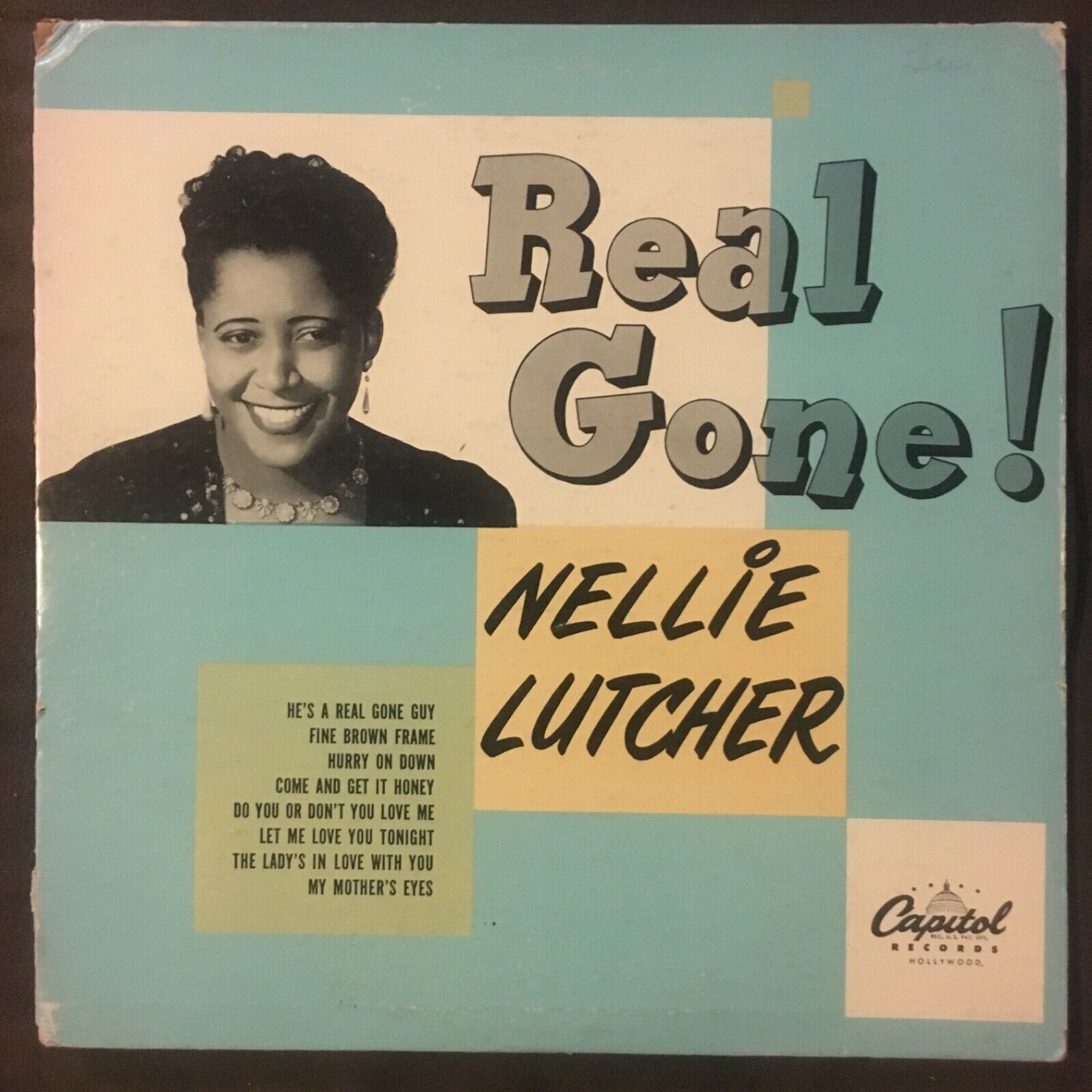 NELLIE LUTCHER Real Gone! - Rare 1950 Capitol 10" LP - LOVELY VG+