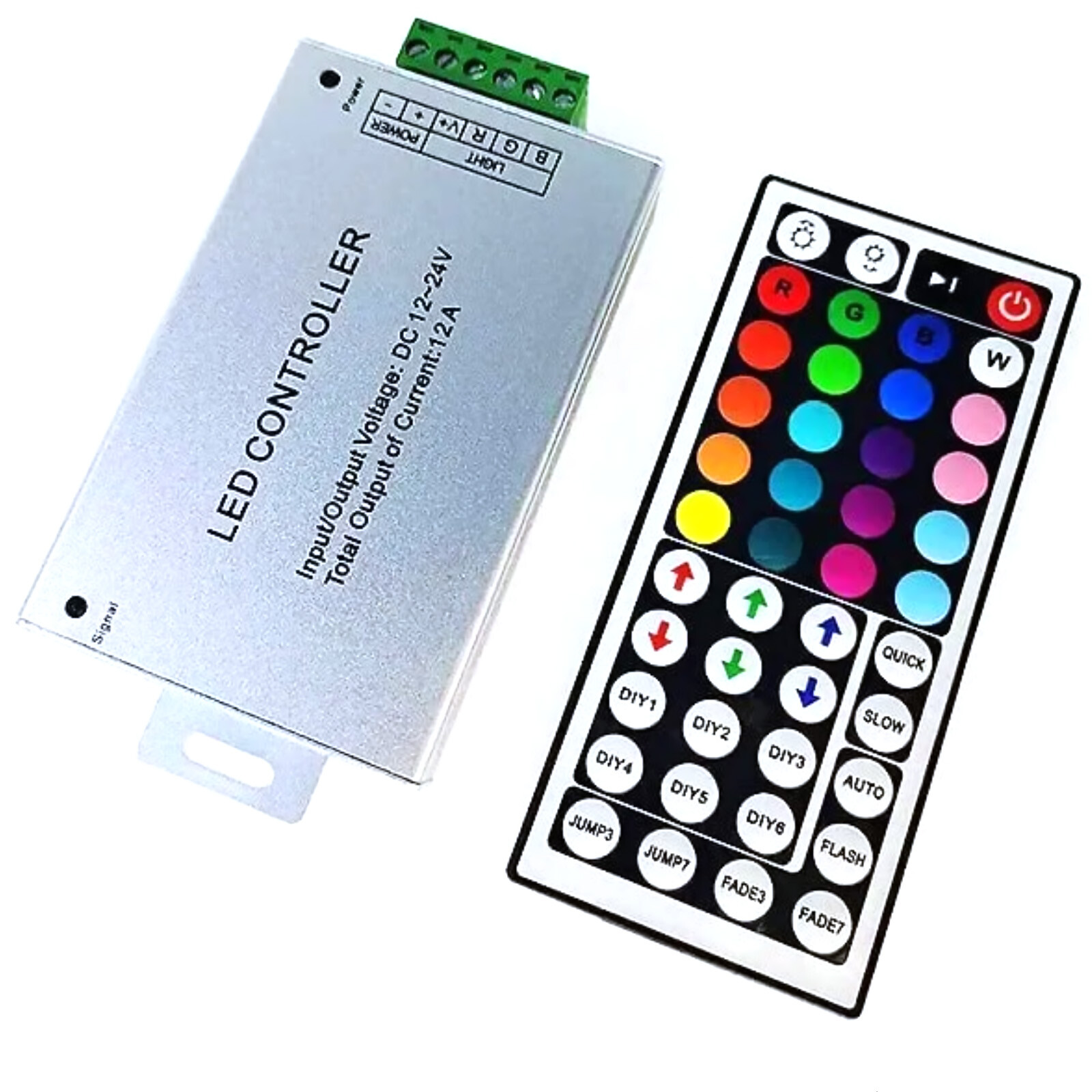 44 Key RF Remote for SMD 3528 LED Strip Wireless RGB Controller DC 12V 24V