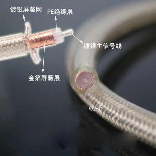 HI-End Silver Plated 75ohm Digital Audio RCA Cable HIFI Digital cable - Picture 3 of 14
