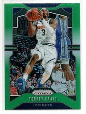 2019-20 Panini Prizm Green Prizm #87 Torrey Craig Denver Nuggets