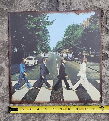 2005 The Beatles Abbey Road Album Cover Metal Sign Lyon Home
