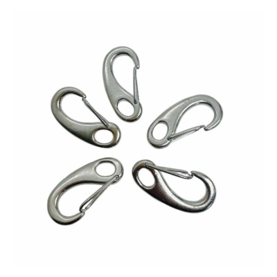 5 PC 2'' Gate Snap Hook Lobster Claw Stainless Steel 315 Marine Boat