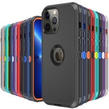 For iPhone 13 12 Pro Max 11 XR Shockproof Case Heavy Duty Rugged TPU Hard Cover