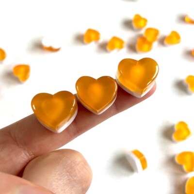 Valentinstag Herz Gummi Charms Harz Gelee farbig Liebesherz Valentinstag Süßigkeiten