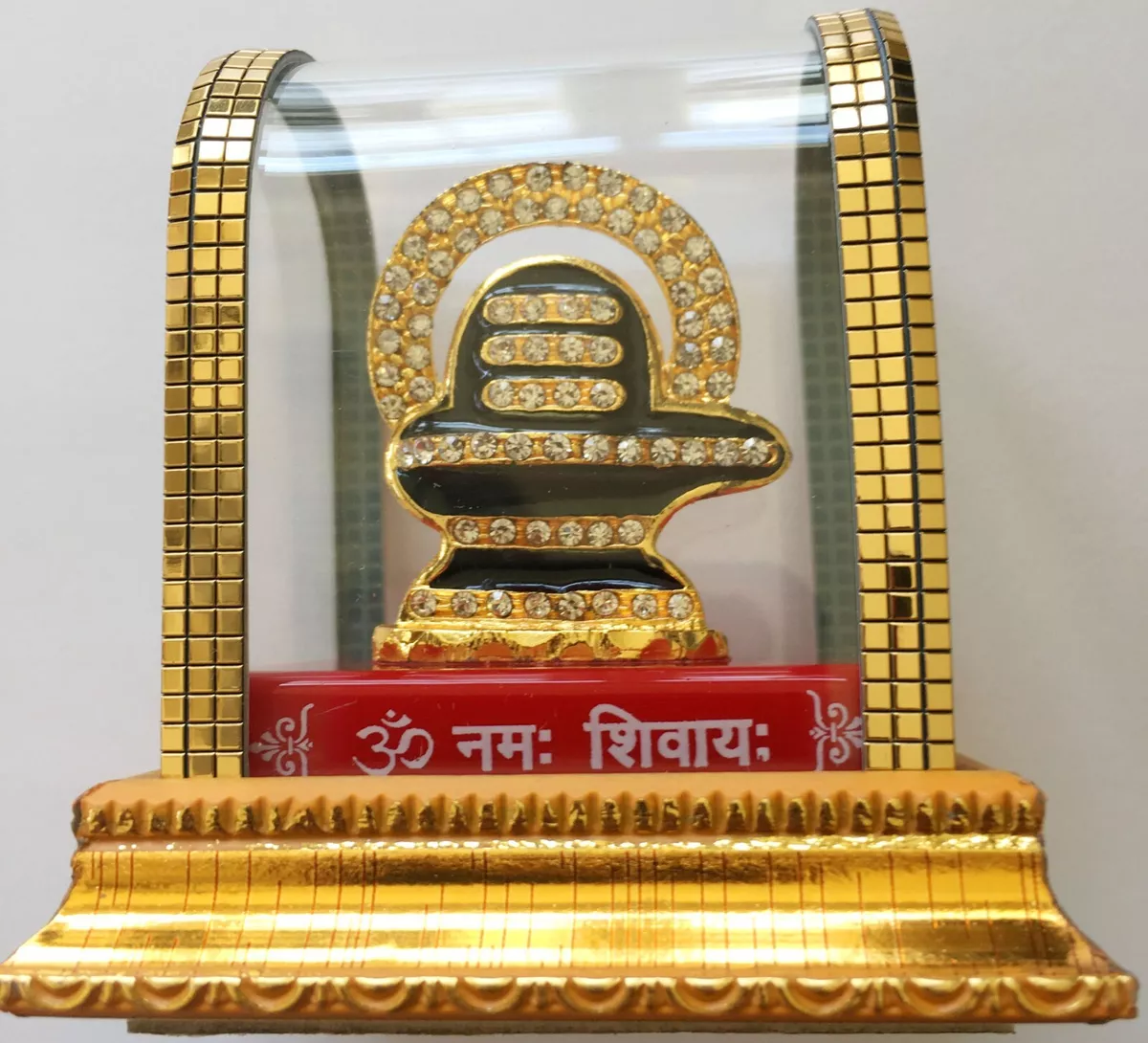 Shivling Lingam in Acrylic Box Shiva Lingam Religious Car ...