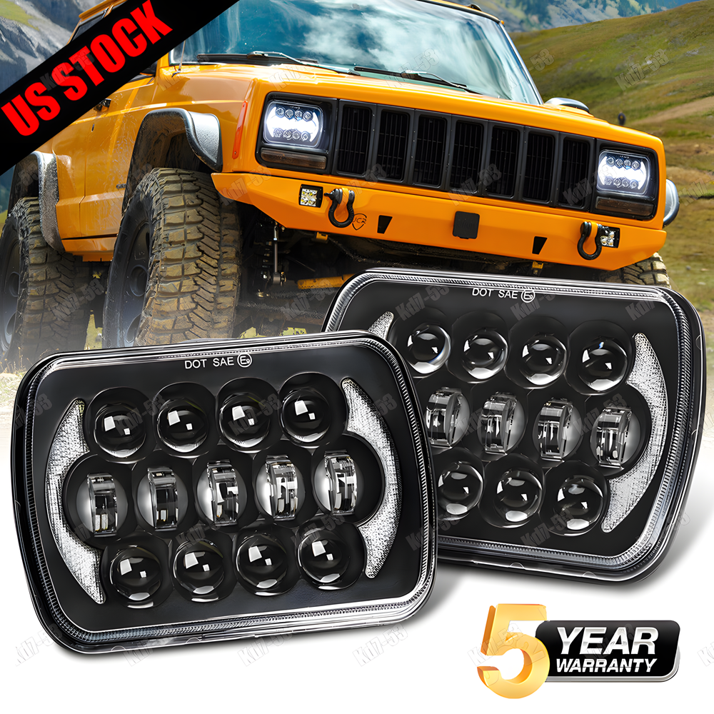 Pair For Chevrolet Jeep Cherokee XJ 200W 7x6