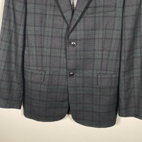 Joseph Abboud Boys Sport Coat Size 16R Black Watch Tartan Plaid Flannel Wool - Picture 5 of 14