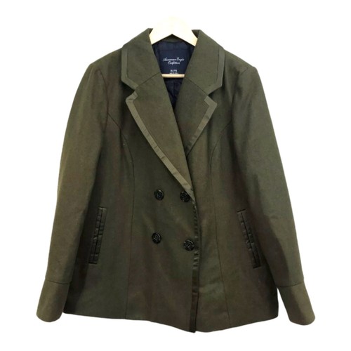American Eagle green Pea Coat XL New 